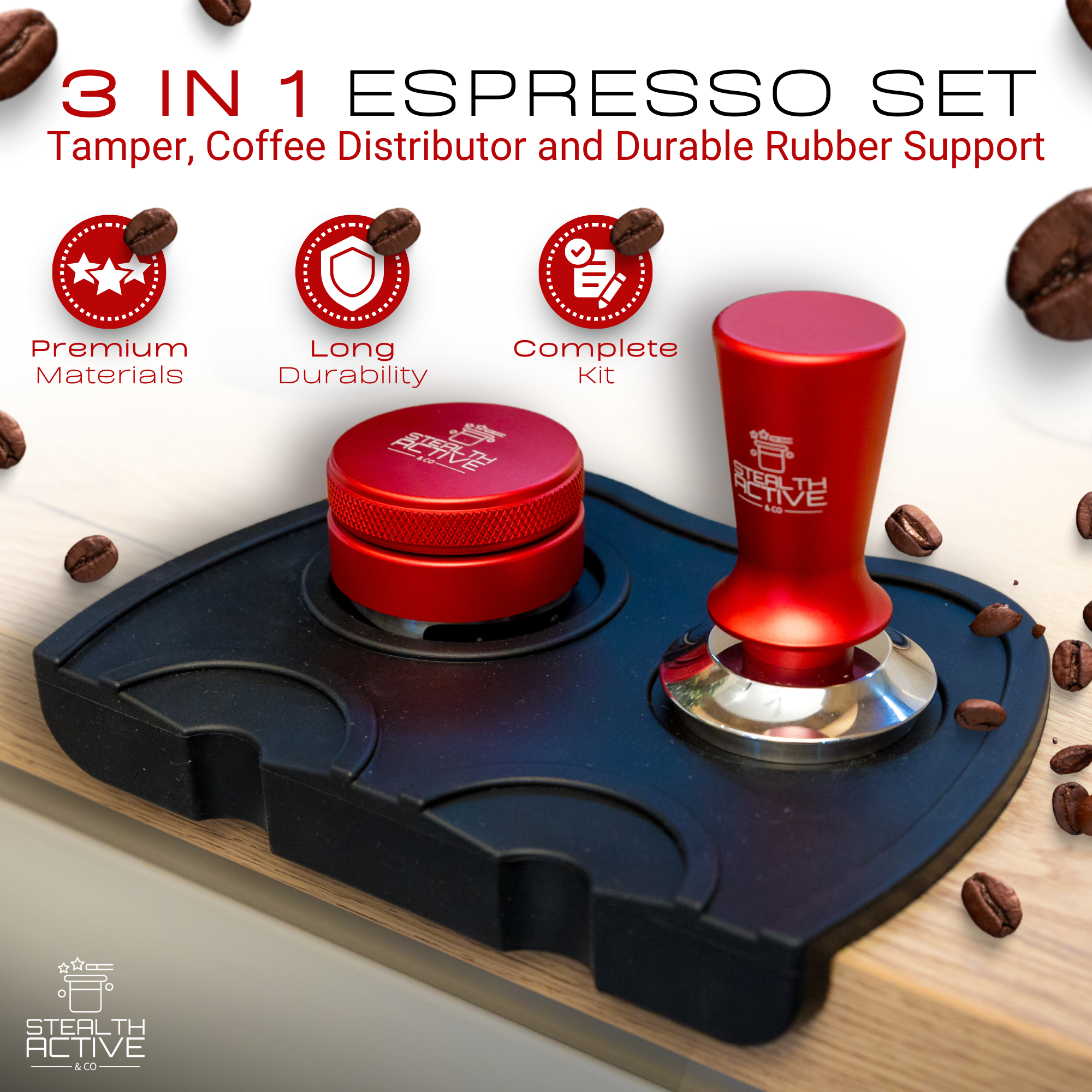 Espresso Tamper Set by StealthActive&Co