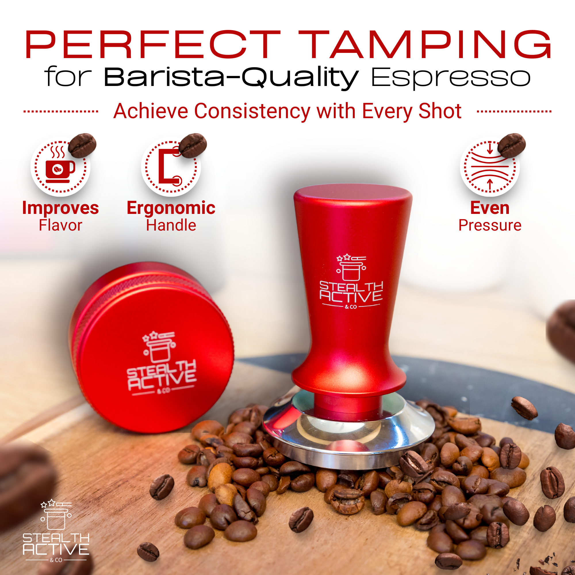 Espresso Tamper Set by StealthActive&Co