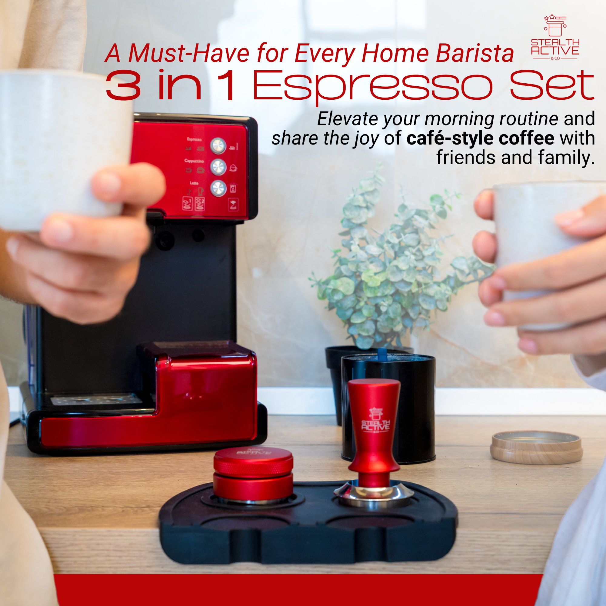 Espresso Tamper Set by StealthActive&Co